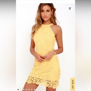 Yellow NWT Lulus dress